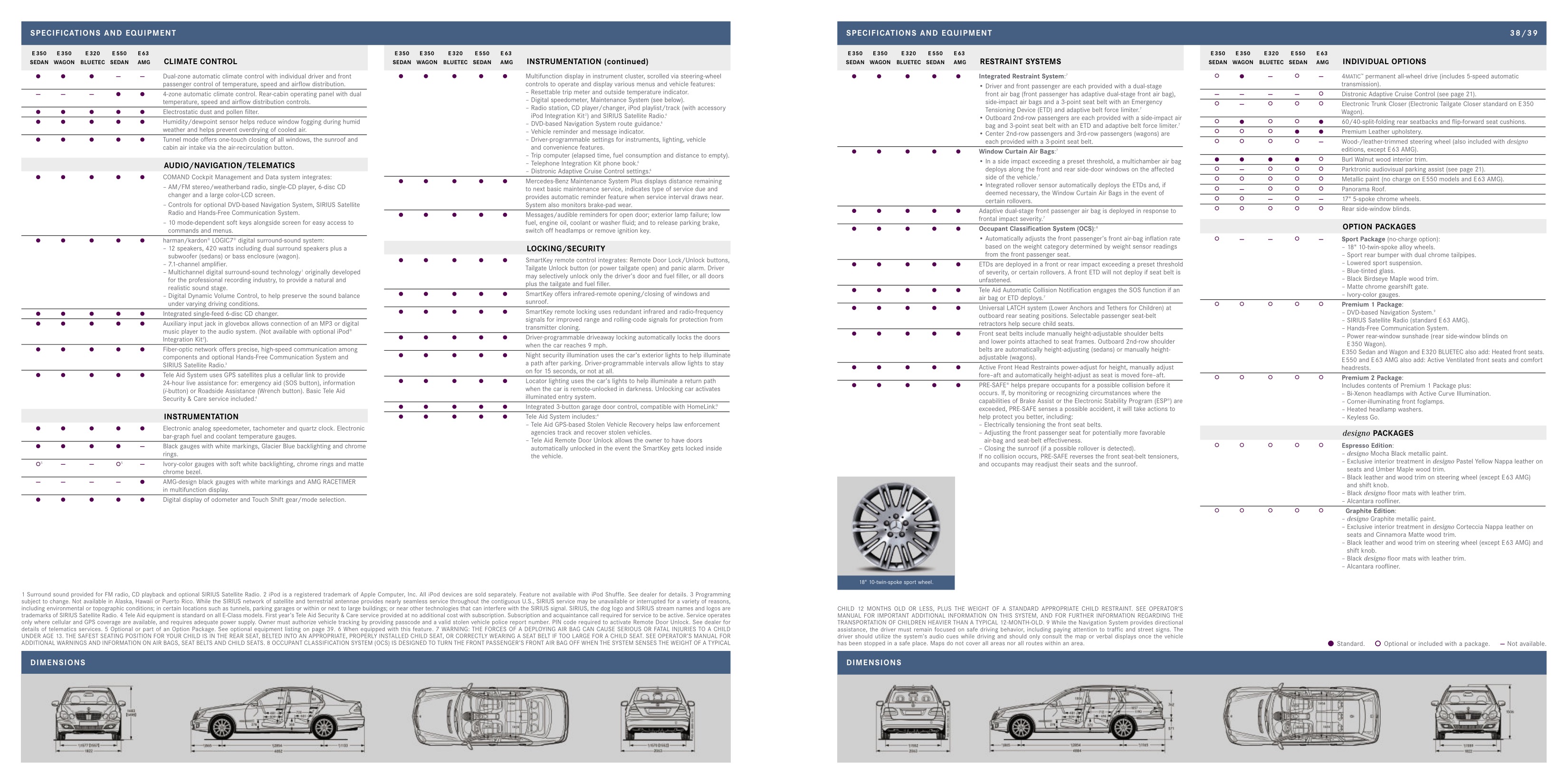 2007 Mercedes-Benz E-Class Brochure Page 16